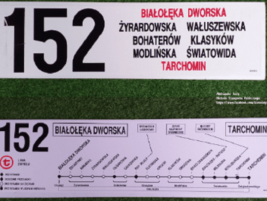 65 lat linii autobusowej 152
