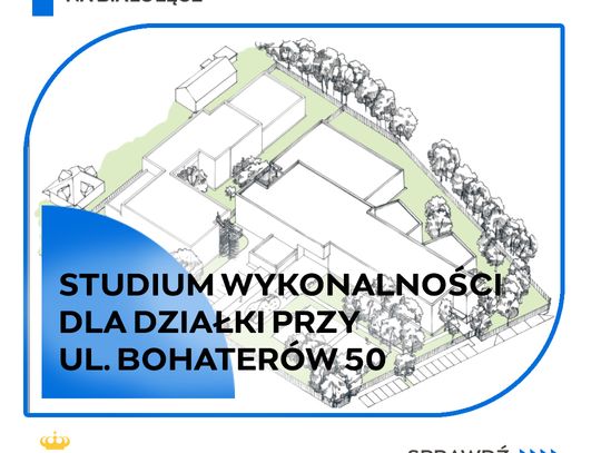 Nowa szkoła i poradnia na Bohaterów 50? Jest gotowe studium wykonalności
