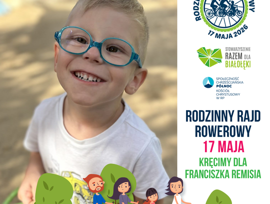 Rodzinny Rajd Rowerowy. Uczestnicy pojadą dla małego Frania