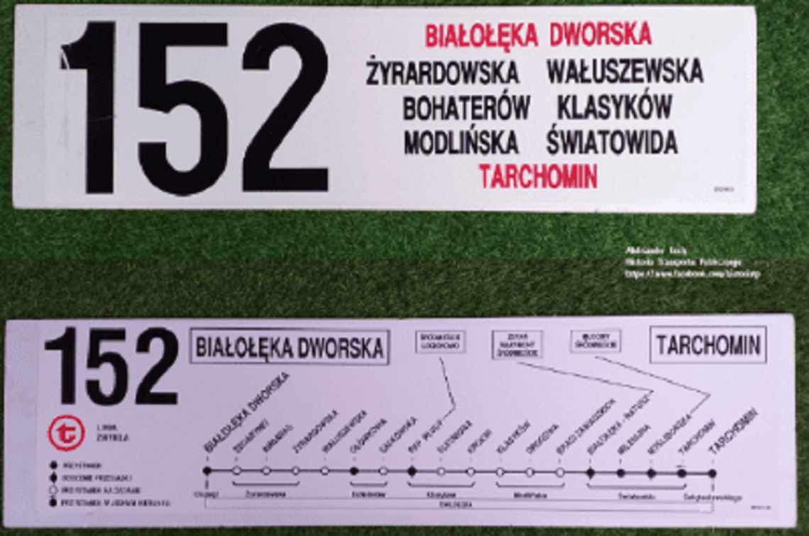 65 lat linii autobusowej 152