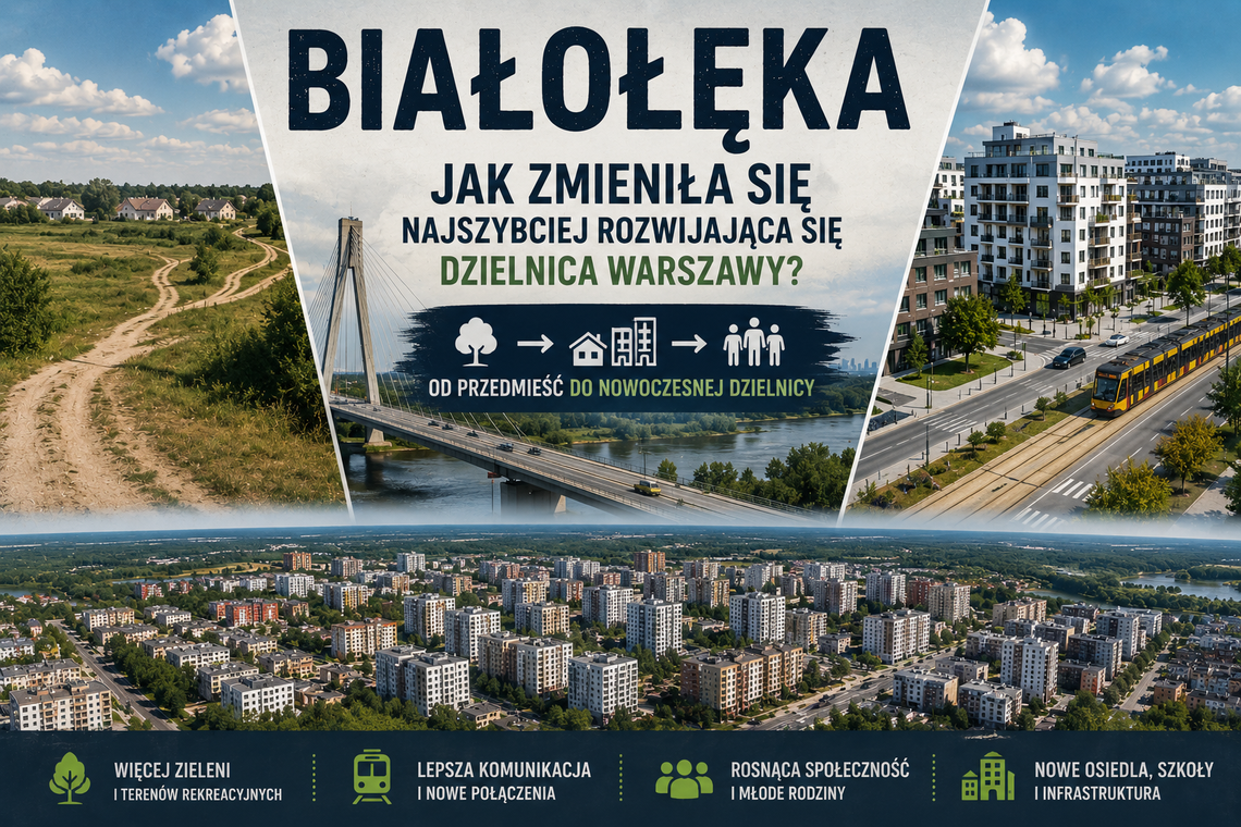 Od pól i lasów do jednej z największych dzielnic Warszawy. Jak zmieniła się Białołęka w ciągu ostatnich 20 lat? Od pól i lasów do jednej z największych dzielnic Warszawy. Jak zmieniła się Białołęka w ciągu ostatnich 20 lat?