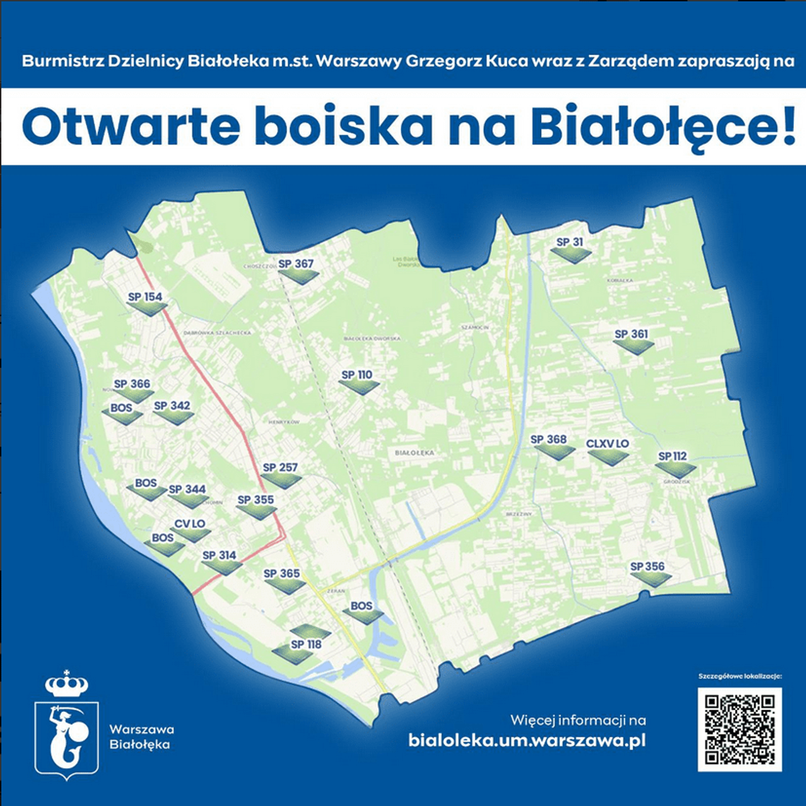 Otwarte boiska na Białołęce