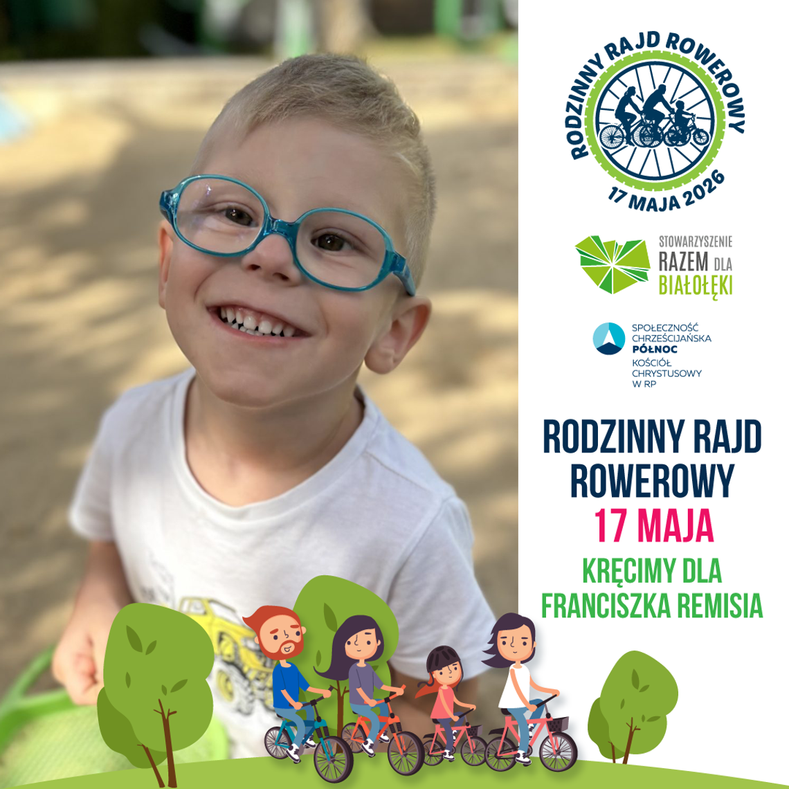 Rodzinny Rajd Rowerowy. Uczestnicy pojadą dla małego Frania Rodzinny Rajd Rowerowy. Uczestnicy pojadą dla małego Frania