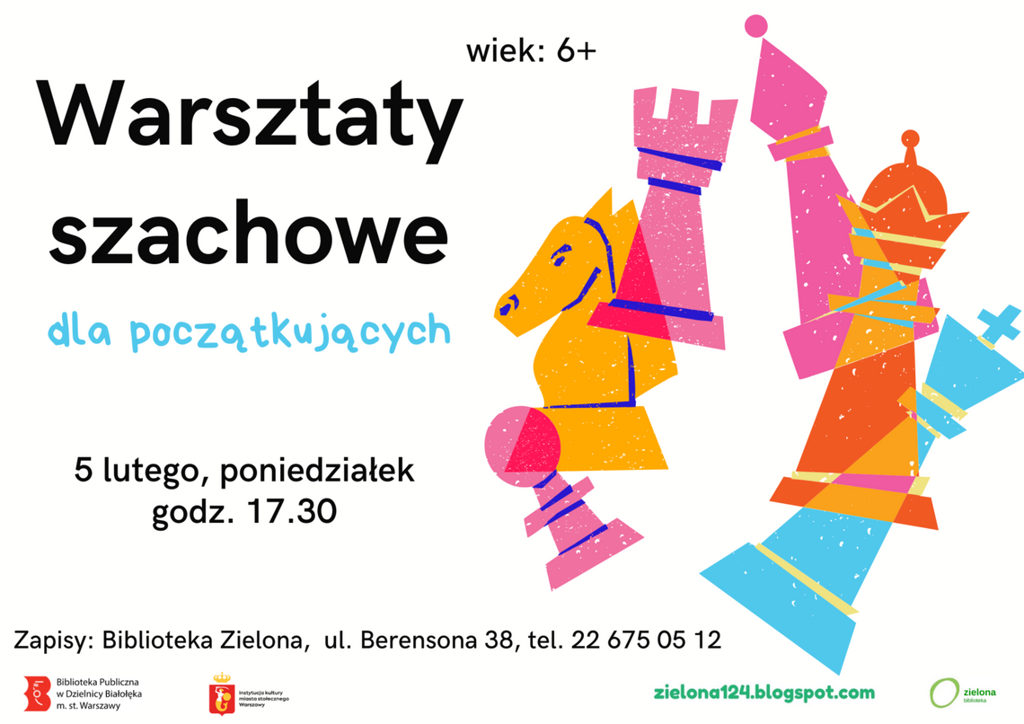 Warsztaty szachowe dla początkujących.