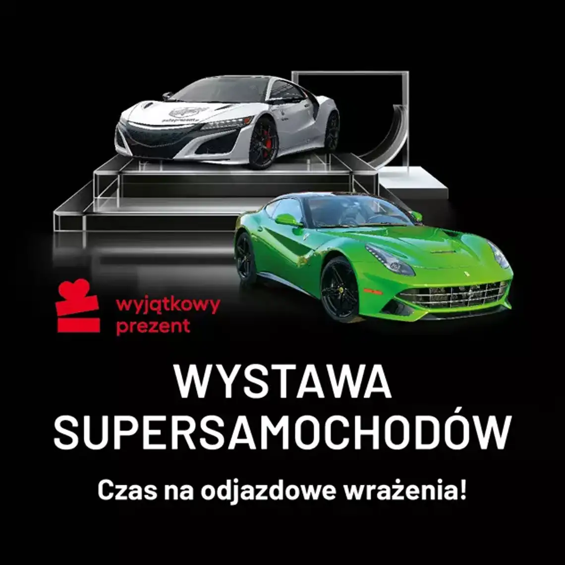 Wystawa supersamochodów w Galerii Północnej.